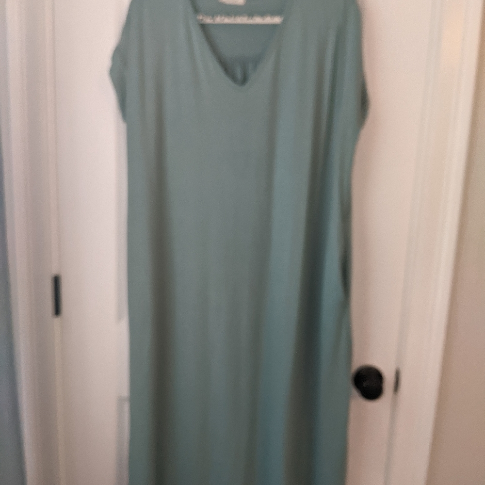 Buttery soft Mint color dress with pockets